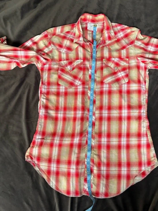 Vintage H Bar C California Ranchwear plaid button down shirt - Picture 11 of 13